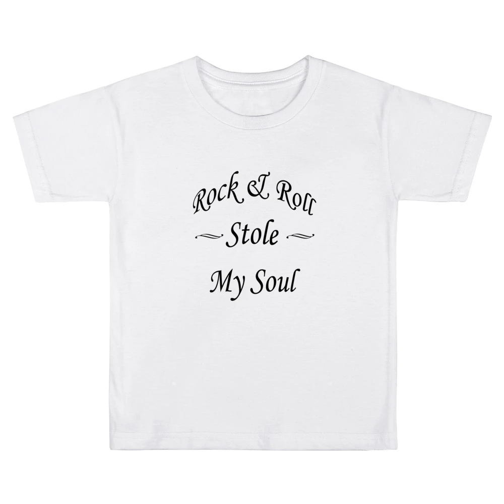 Rock And Roll Stole My Soul Graphic Kids Boys Girls T-Shirt
