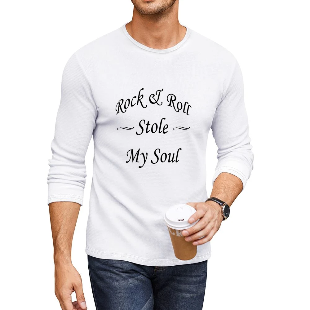 Rock And Roll Stole My Soul Graphic Men CrewNeck Long Sleeve T-Shirt