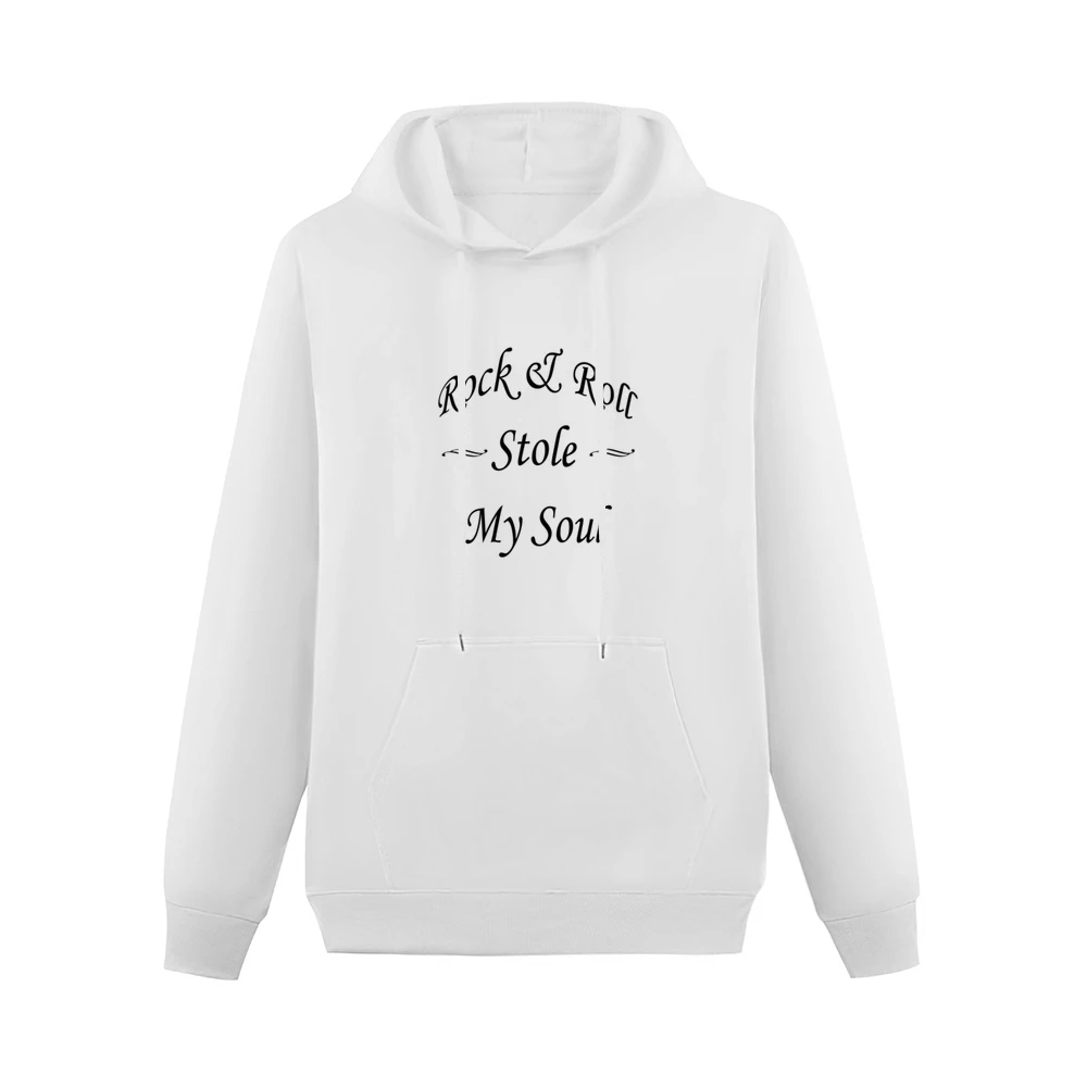 Rock And Roll Stole My Soul Graphic Men Hoodie With Pocket