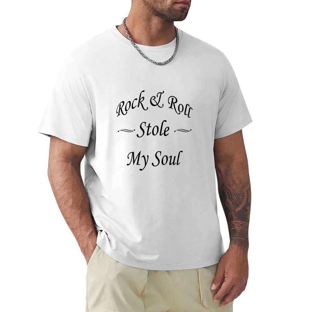 Rock And Roll Stole My Soul Graphic Premium Men T-shirt