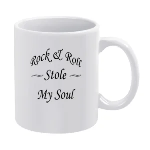 Rock And Roll Stole My Soul Graphic White Mug