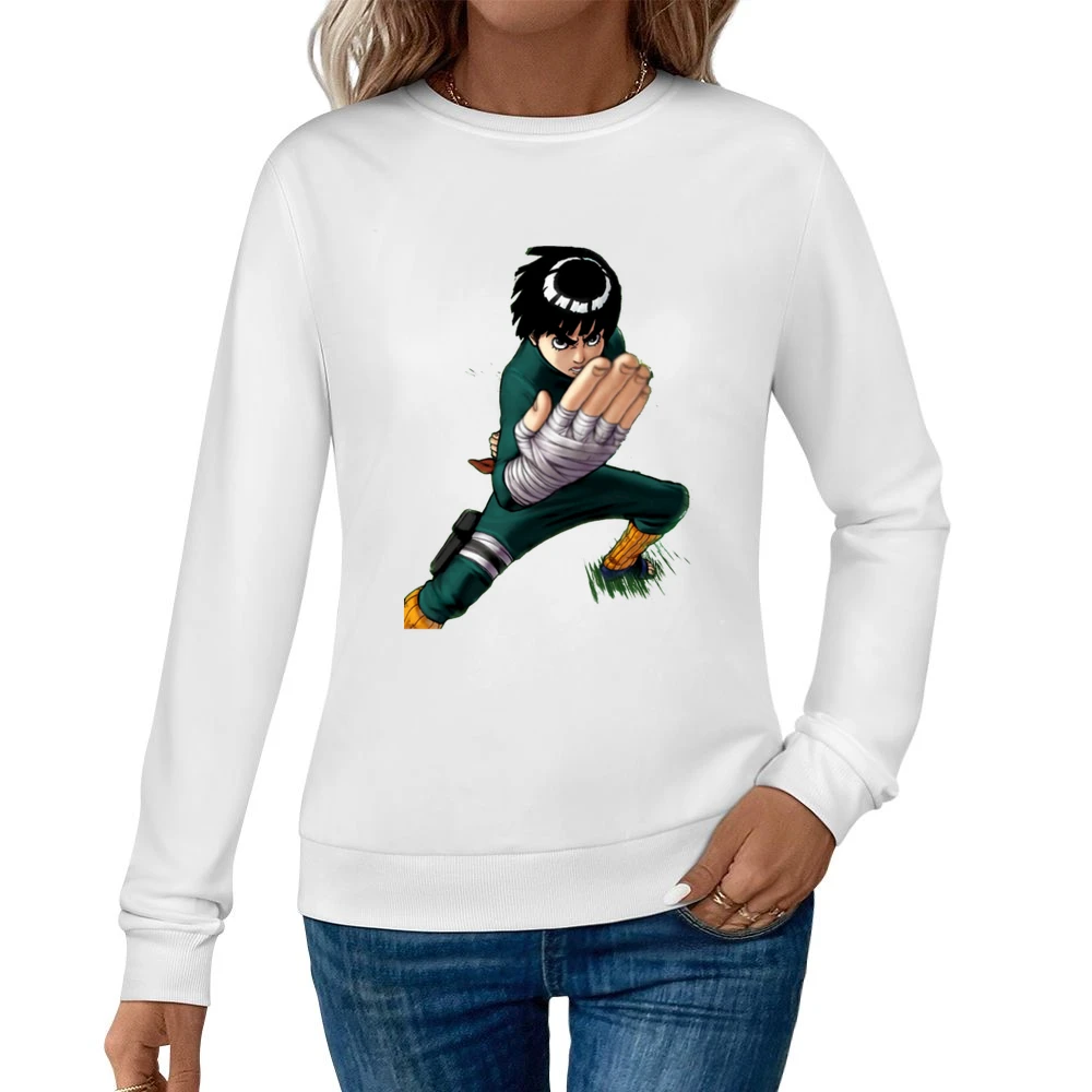 Rock Lee taijutsu master Springtime of Youth Team Guy Naruto Manga ani Women Pullover Sweatshirt