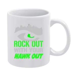 Rock Out with you HAWK out Tshirt White Mug