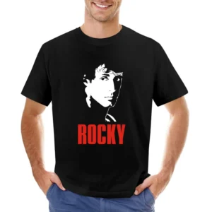 Rocky balboa Sylvester Stallone movie boxing Asian Size Men T-Shirt