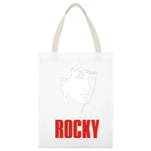 Rocky balboa Sylvester Stallone movie boxing White Canvas Tote Shopping Bag