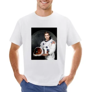 Ryan Gosling Neil Armstrong First Man On The Moon New Movie Asian Size Men T-Shirt