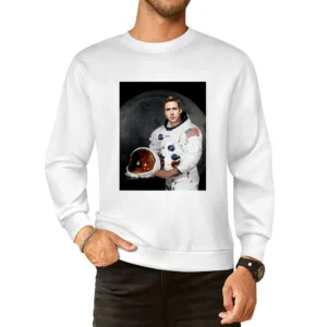 Ryan Gosling Neil Armstrong First Man On The Moon New Movie European Size Pullover Sweater