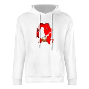 Ryusuke Minami Ray playing Lucile guitar red splashing silhouette beck European Size Men Hoodie