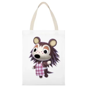 Sable Able From Animal Crossing Nintendo Character Video Game White Canvas Tote Shopping Bag