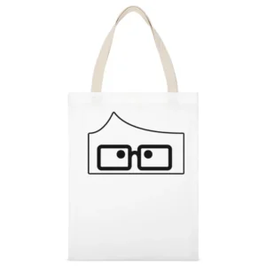 Said Geek 02 White Canvas Tote Shopping Bag