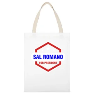 Sal Romano For President 2016 Mad Men TV Show White Canvas Tote Shopping Bag