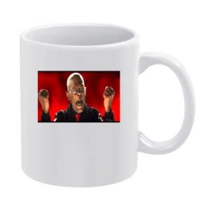 Samuel Jackson Rise up Falcons White Mug