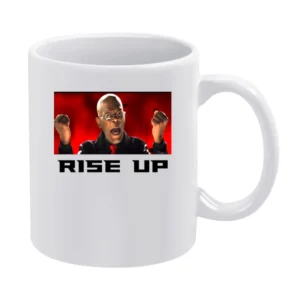 Samuel L Jackson Rise up Falcons White Mug