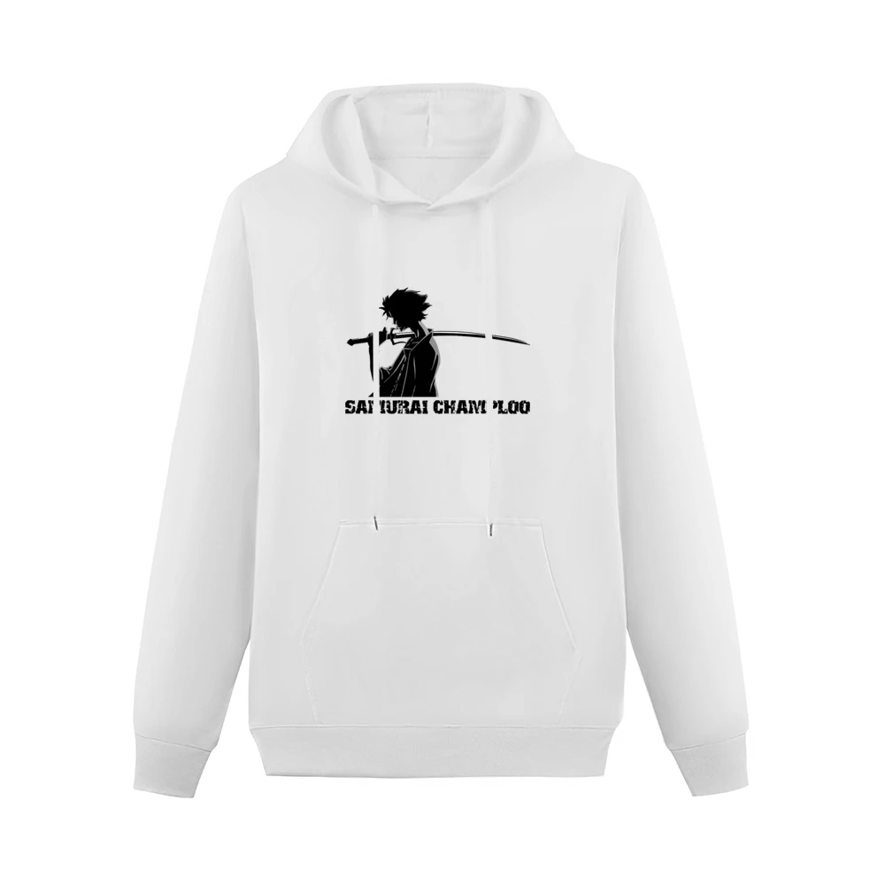 Samurai champloo mugen black Silhouette shadow anime manga Men Hoodie With Pocket