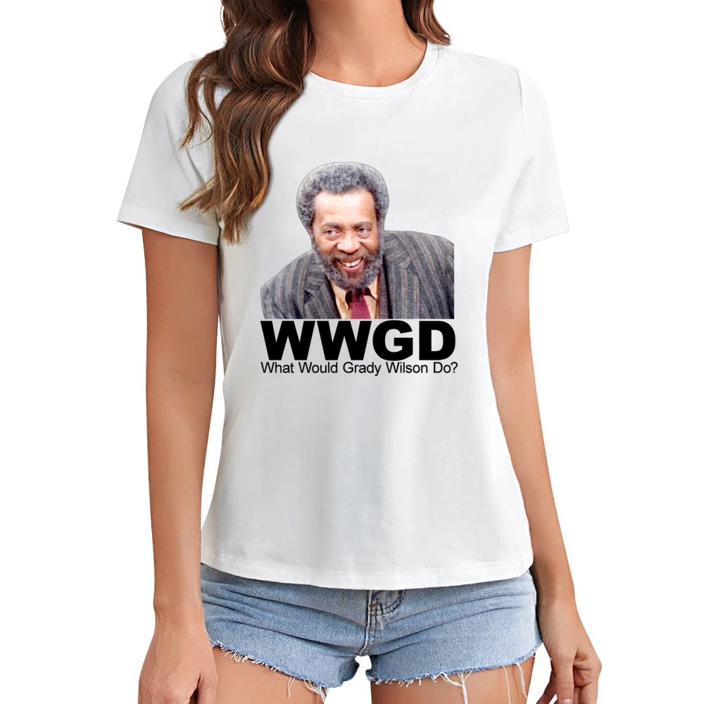 Sanford And Son What Would Grady Wilson Do Asian Size Women Ladies T-shirt