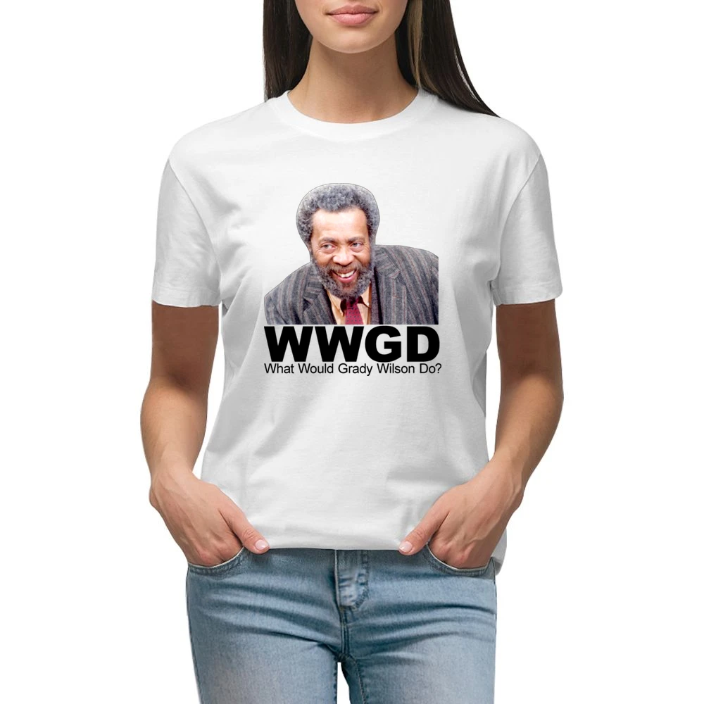Sanford And Son What Would Grady Wilson Do Premium Women Ladies T-shirt