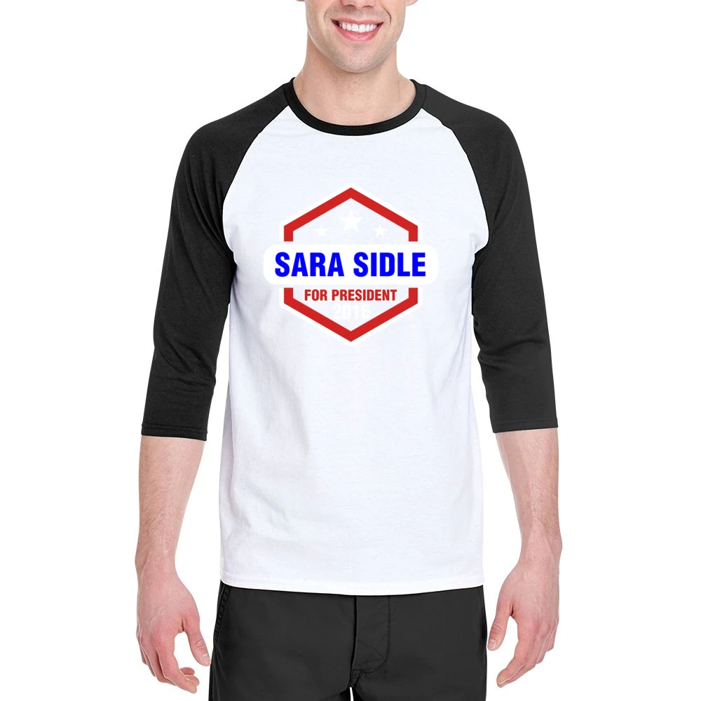 Sara Sidle For President 2016 CSI TV Show Men 3/4 Sleeve T-Shirt
