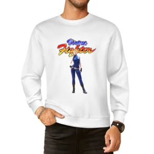 Sarah Bryant Virtua Fighter Arcade Fighting Retro Video Game Character European Size Pullover Sweater