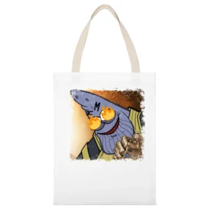 Savage Patrick Thanos Meme Funny Infinity Wars Movie White Canvas Tote Shopping Bag