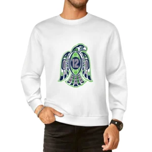 Seahawks 12th Man Tee European Size Pullover Sweater