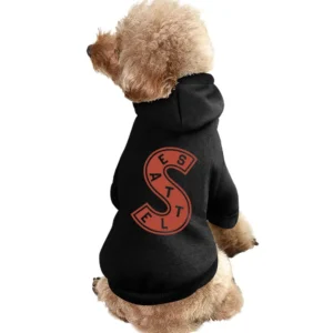 Seattle Hockey Team Retro Metropolitans Sports Red Logo Fan Pet Apparel Clothes