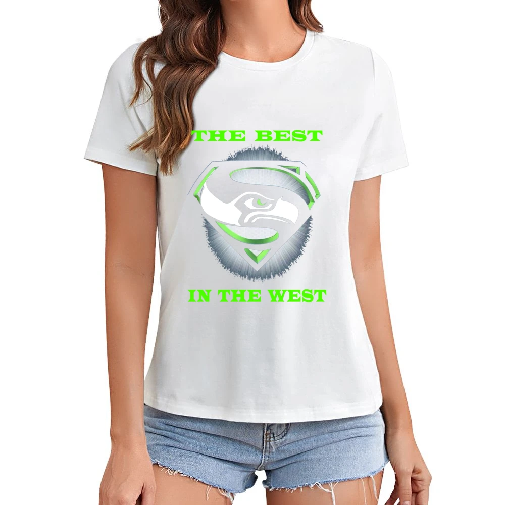 Seattle Seahawks The Best In The West Tshirt Asian Size Women Ladies T-shirt