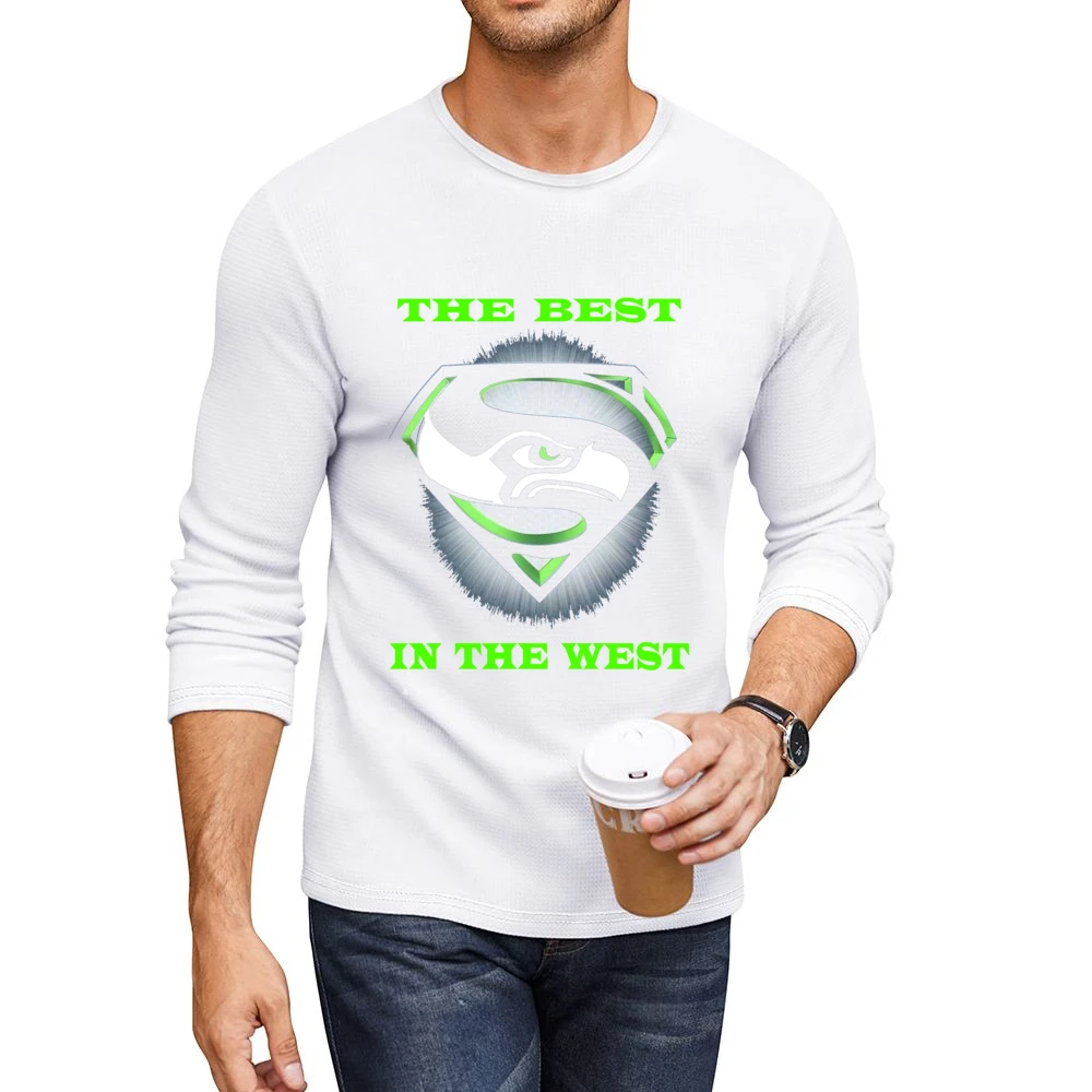 Seattle Seahawks The Best In The West Tshirt Men CrewNeck Long Sleeve T-Shirt