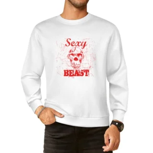 Sexy Beast Funny Joke European Size Pullover Sweater
