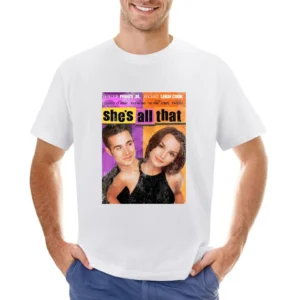 She's All That Fun Popular 90s Vintage Distressed Movie Poster Graphic Asian Size Men T-Shirt