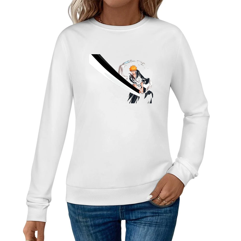 Shikai Zangetsu tensho ichigo kurosaki black sword shinigami bleach an Women Pullover Sweatshirt