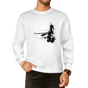 Shinigami Kurosaki Ichigo Black Bankai Bleach anime Tite Kubo manga T European Size Pullover Sweater