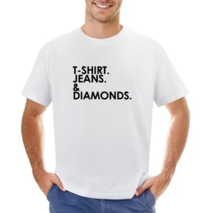 Shirt Jeans And Diamonds Fun Graphic Asian Size Men T-Shirt