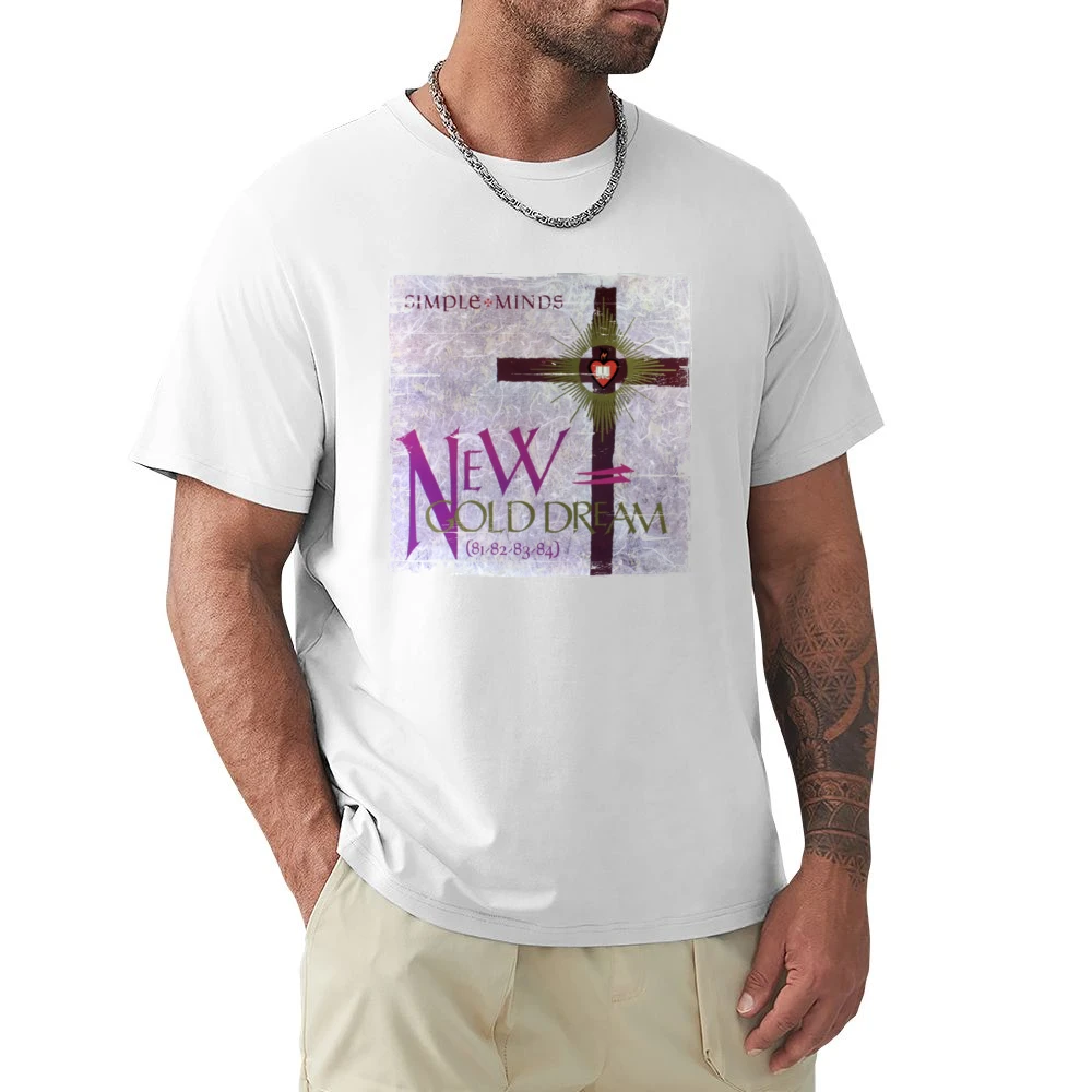 Simple Minds New Gold Dream Album Cover Distressed Image Premium Men T-shirt
