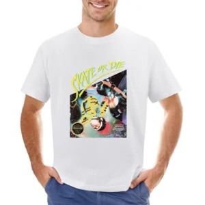 Skate Or Die Nes Nintendo Old School Retro Video Game Fan Distressed T Asian Size Men T-Shirt