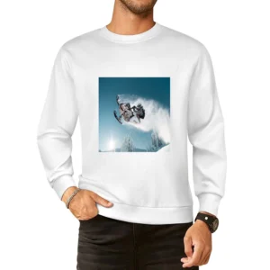Ski Doo Snowmobile Jump Tshirt (all Styles And Colors Available) European Size Pullover Sweater
