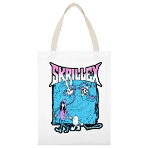 Skrillex Music Electronic Dj White Canvas Tote Shopping Bag