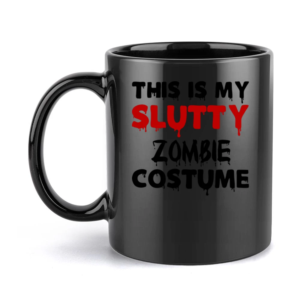 Slutty Zombie Tshirt (all Styles And Colors Available) Black Mug