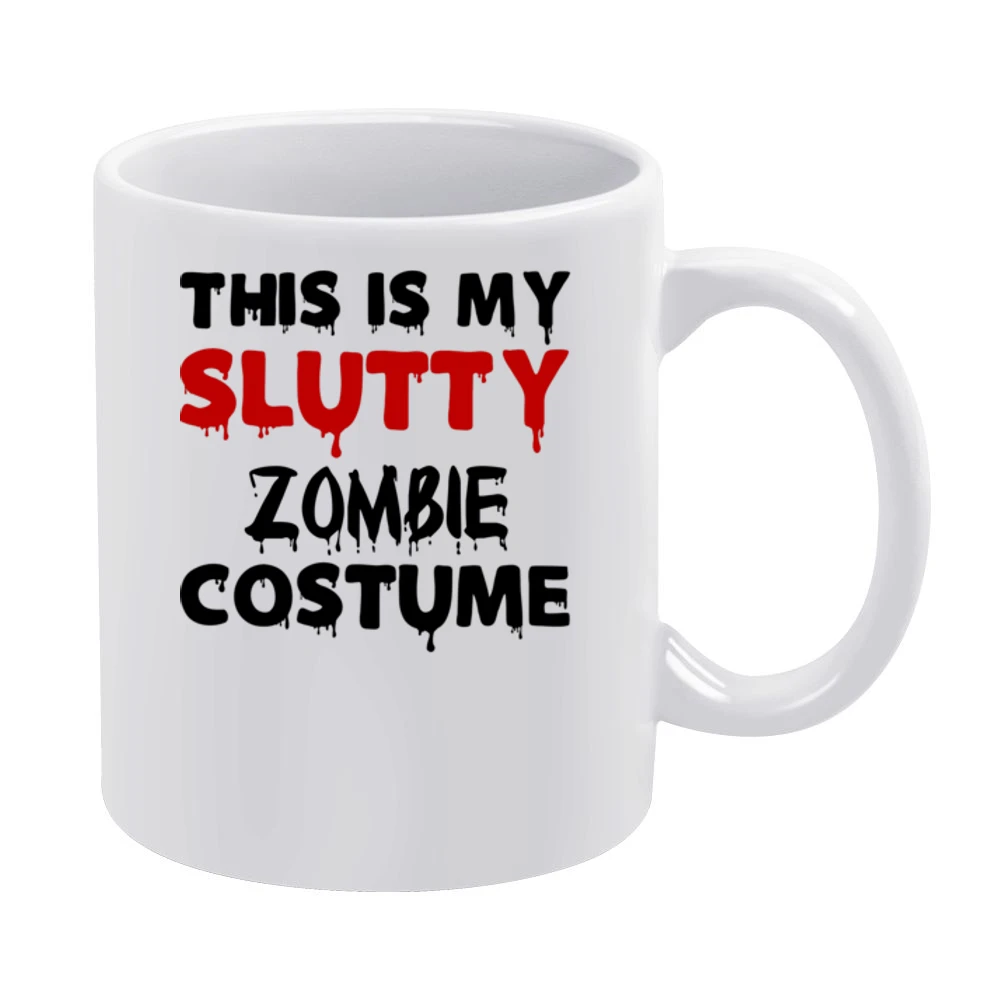 Slutty Zombie Tshirt (all Styles And Colors Available) White Mug