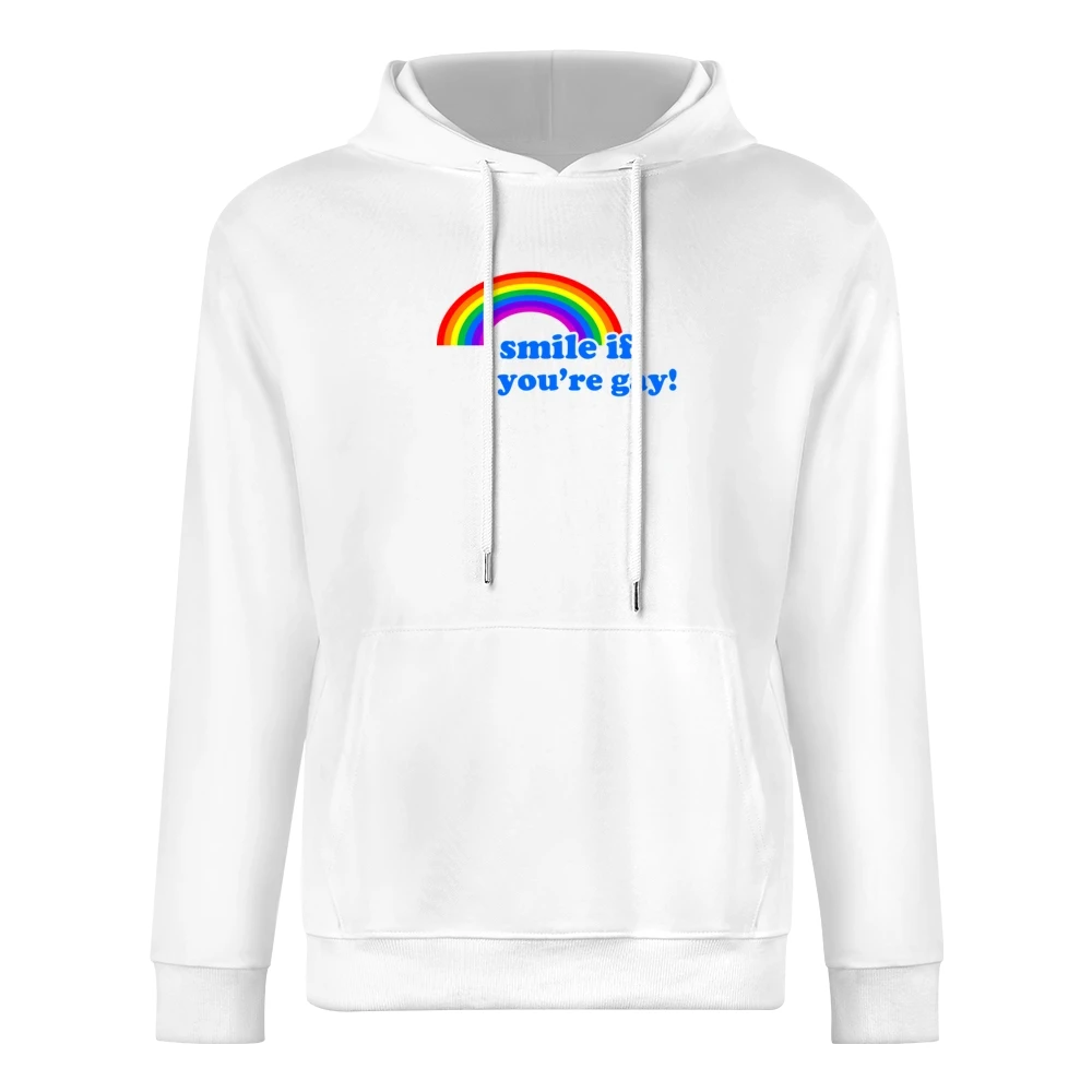 Smile If You Are Gay Fun LGBT Graphic European Size Men Hoodie