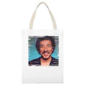 Smokey Robinson Being With You Album Cover Distressed Image White Canvas Tote Shopping Bag