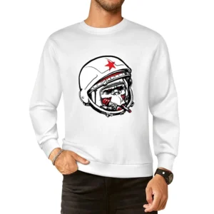 Smooking Monkey Cosmonaut European Size Pullover Sweater