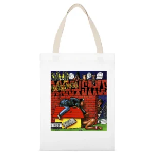 Snoop Dogg Doggystyle tshirt white White Canvas Tote Shopping Bag