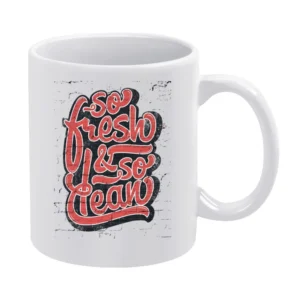 So Fresh Tshirt White Mug