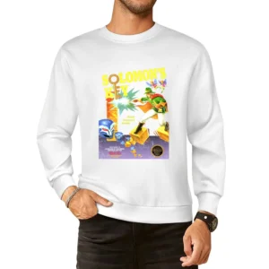 Solomon's Key Nes Nintendo Old School Retro Video Game Fan Distressed European Size Pullover Sweater
