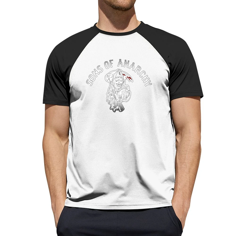 Sons of Anarchy the reaper guillotine logo Men Short Sleeve T-Shirt