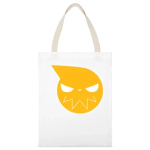 Soul eater manga anime yellow soul ghost White Canvas Tote Shopping Bag