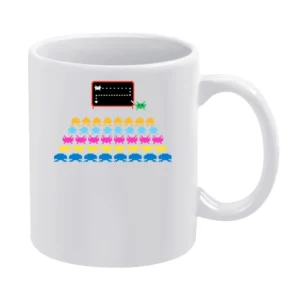 Space Invaders Atari White Mug