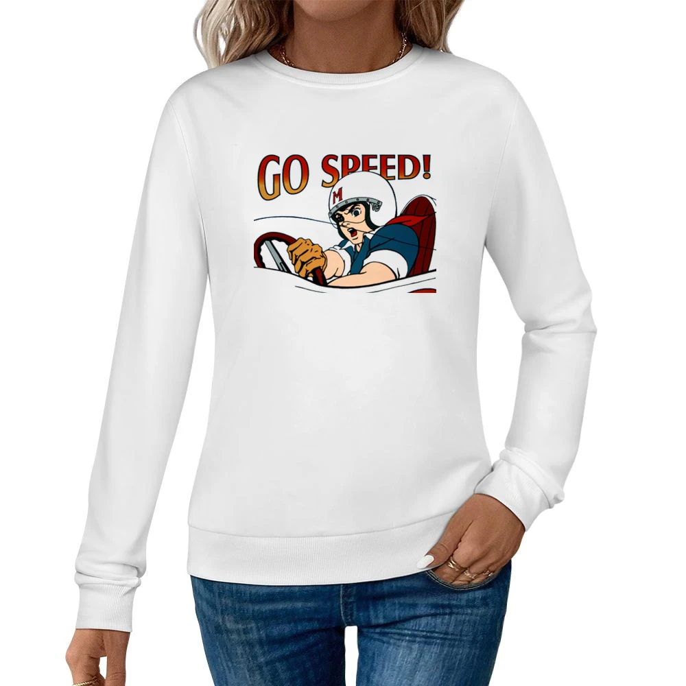 Speed Racer Classic Cartoon Women Pullover Sweatshirt