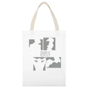 Spike faye Radical Ed Jet Black Bebop space ship crew member the cowbo White Canvas Tote Shopping Bag