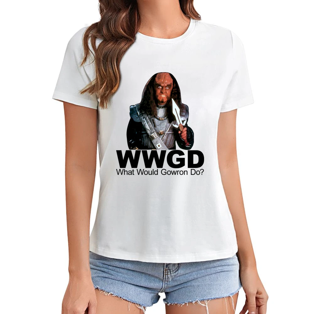 Star Trek What Would Gowron Do Asian Size Women Ladies T-shirt